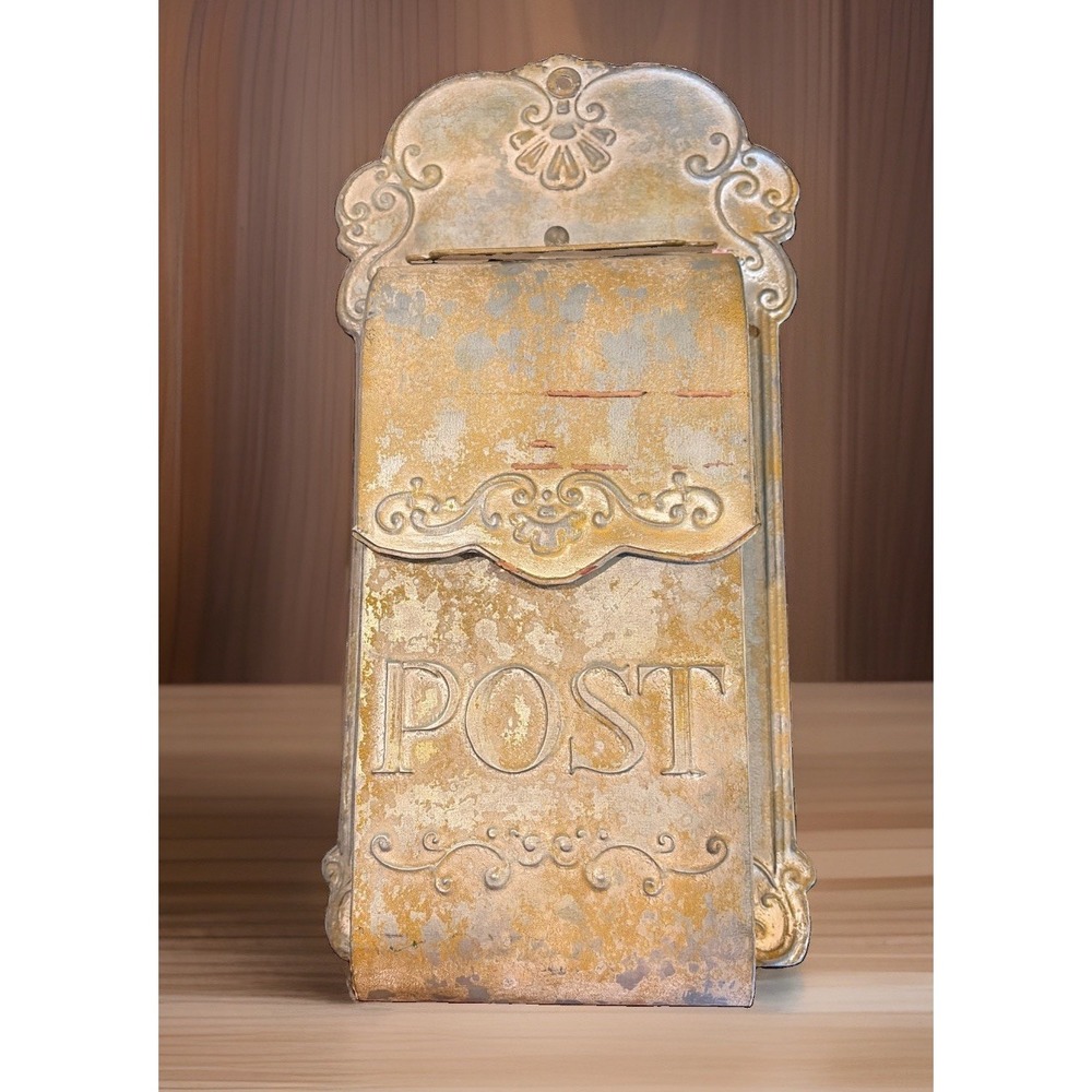 Vintage Style Post Box Nostalgic Charm Home Decor Farmhouse Design Galvanized